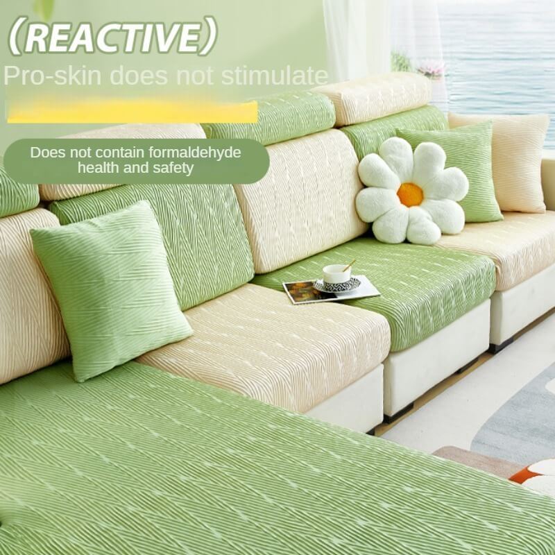 Ice Silk Sofa Cover Non Slip Summer Style for Modern Living Room Decor