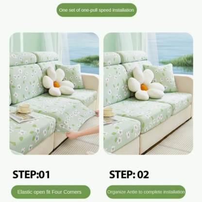 Anti-Cat Scratch Summer Ice Silk Sofa Cover, Sofa Cushion