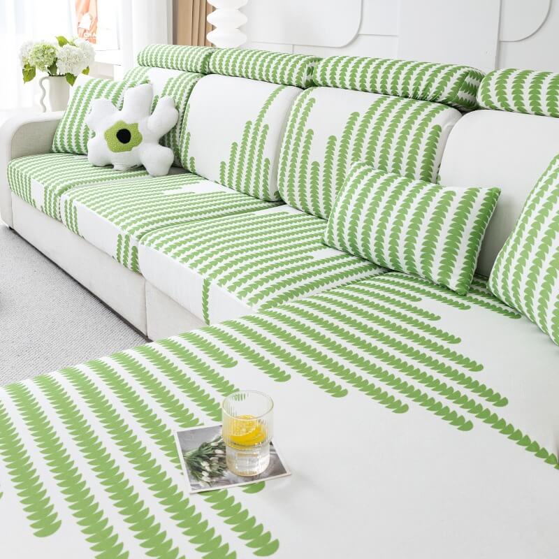 Cooling Sofa Cushion Ice Silk Non Slip Cover Anti Scratch Universal Fit