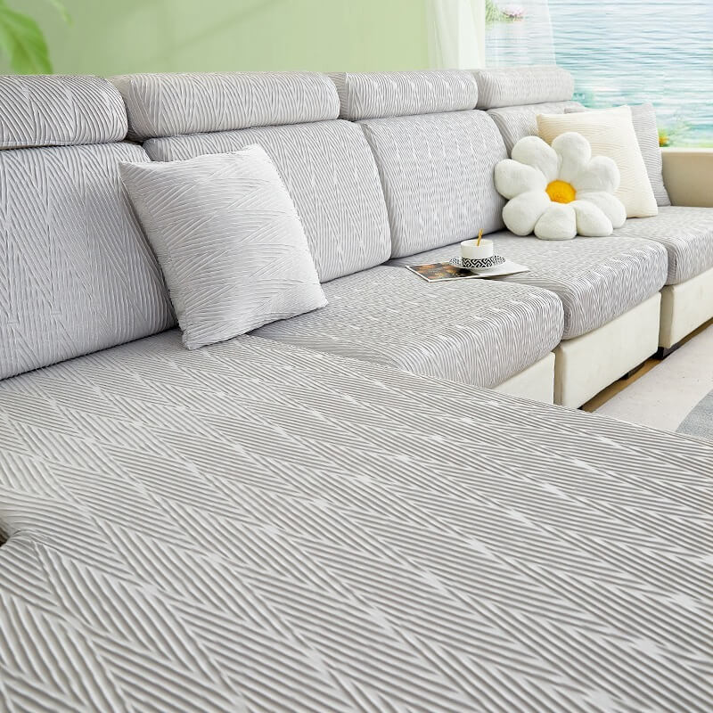 Ice Silk Sofa Cover Non Slip Summer Style for Modern Living Room Decor