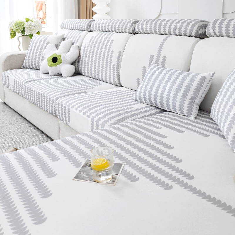 Cooling Sofa Cushion Ice Silk Non Slip Cover Anti Scratch Universal Fit