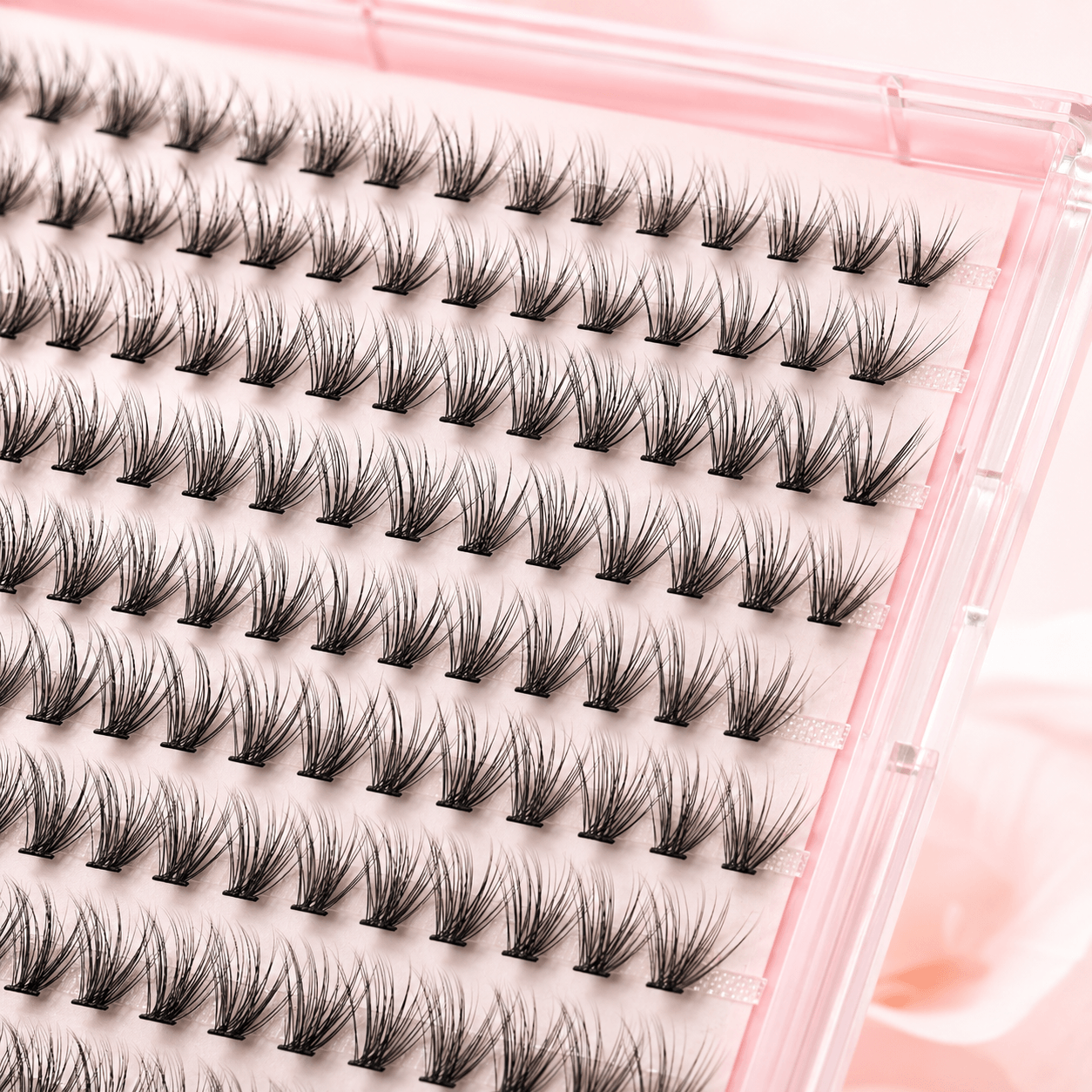 2D DIY Cluster False Eyelash Set with Tweezers, Lash Glue & Sealant