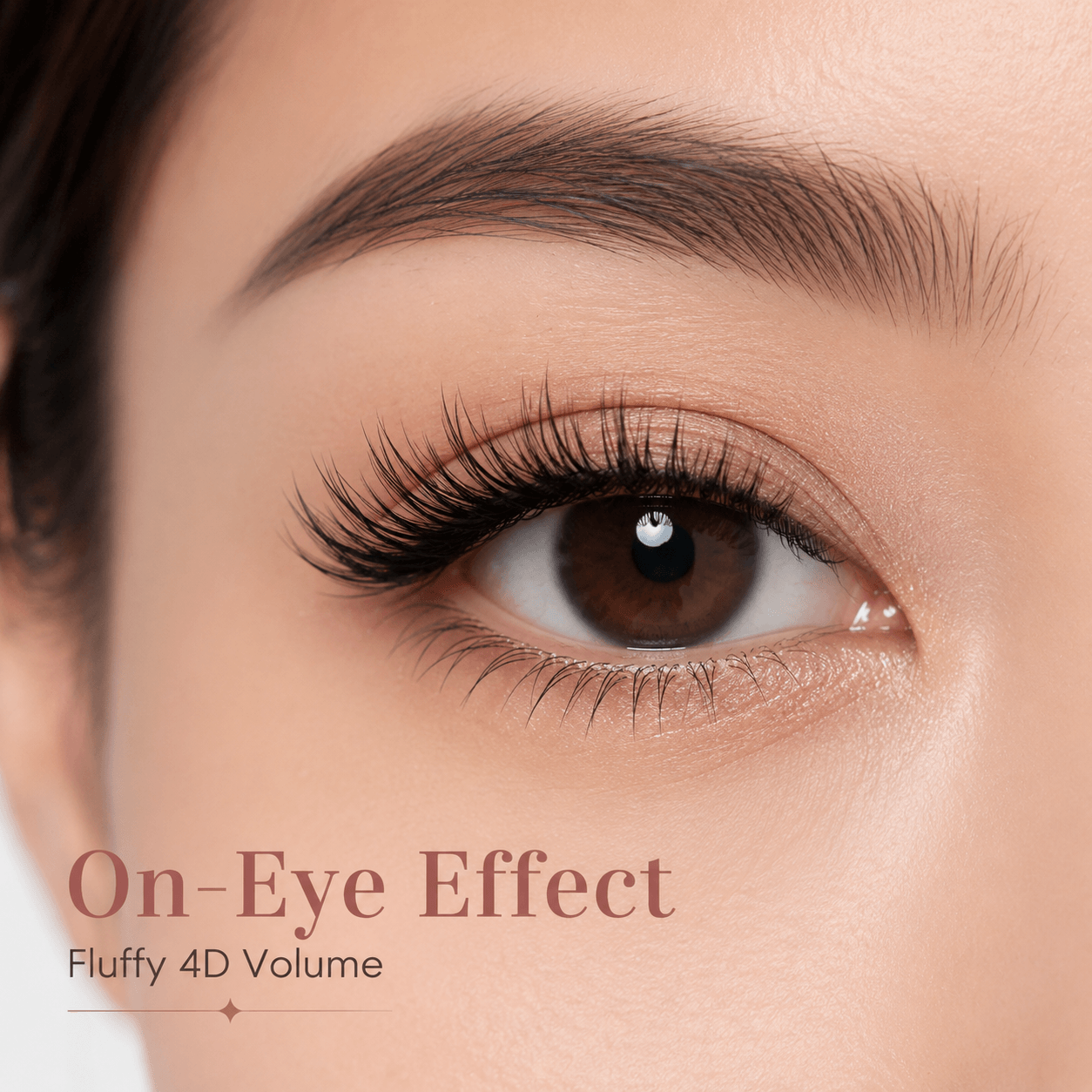 40P Self-Adhesive 4D Premade Lash Clusters – Glue-Free, Fluffy Volume Lashes