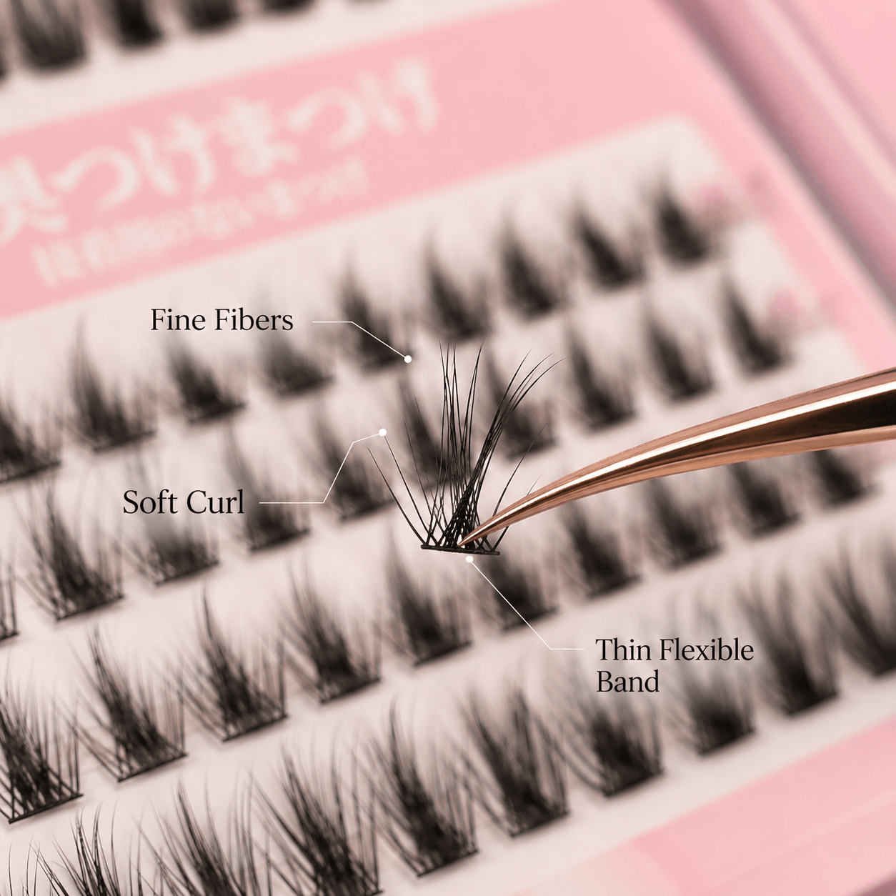 LC10 4D Glue-Free Eyelash Clusters | Natural Volume & Multi-Layer Lashes, Easy to Apply & Long-Lasting