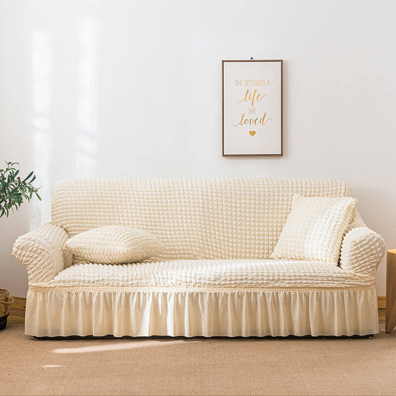 Stretch sofa cover all-inclusive universal models, bubble yarn sofa co