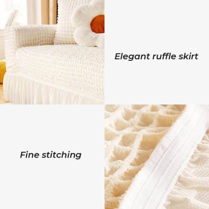 Stretch sofa cover all-inclusive universal models, bubble yarn sofa cover, anti-cat scratch four seasons universal