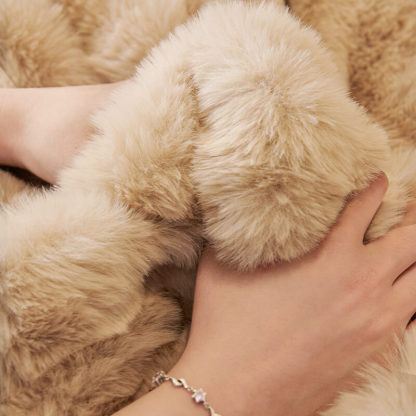 2024 models of rabbit plush sofa cushions, non-fluff thickened models, non-slip universal models