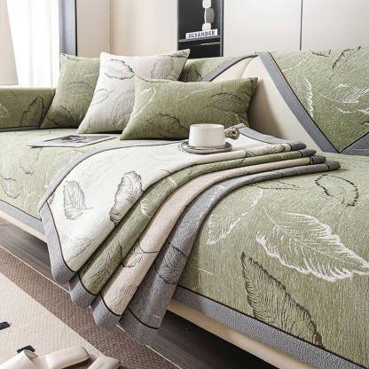 Leaf classic chenille fabric all-season cushion