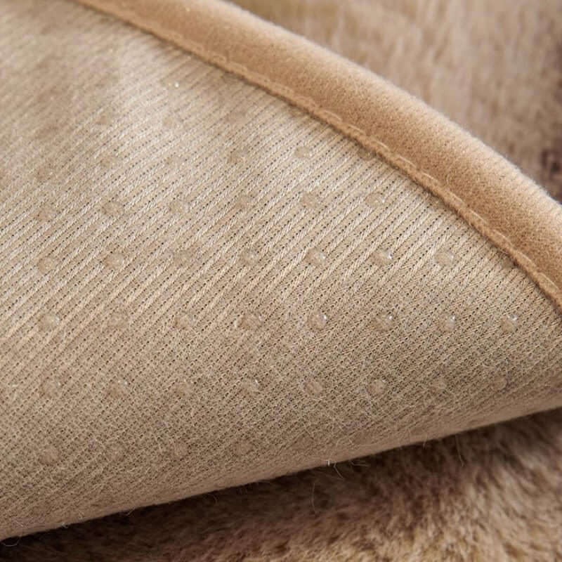 Striped Faux Rabbit Fur Sofa Cover – Durable & Stain-Resistant Protector