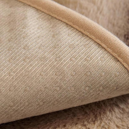 Striped Faux Rabbit Fur Sofa Cover – Durable & Stain-Resistant Protector