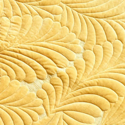 Leaf Design Cotton Sofa Mat – Scratch-Resistant Couch Protector