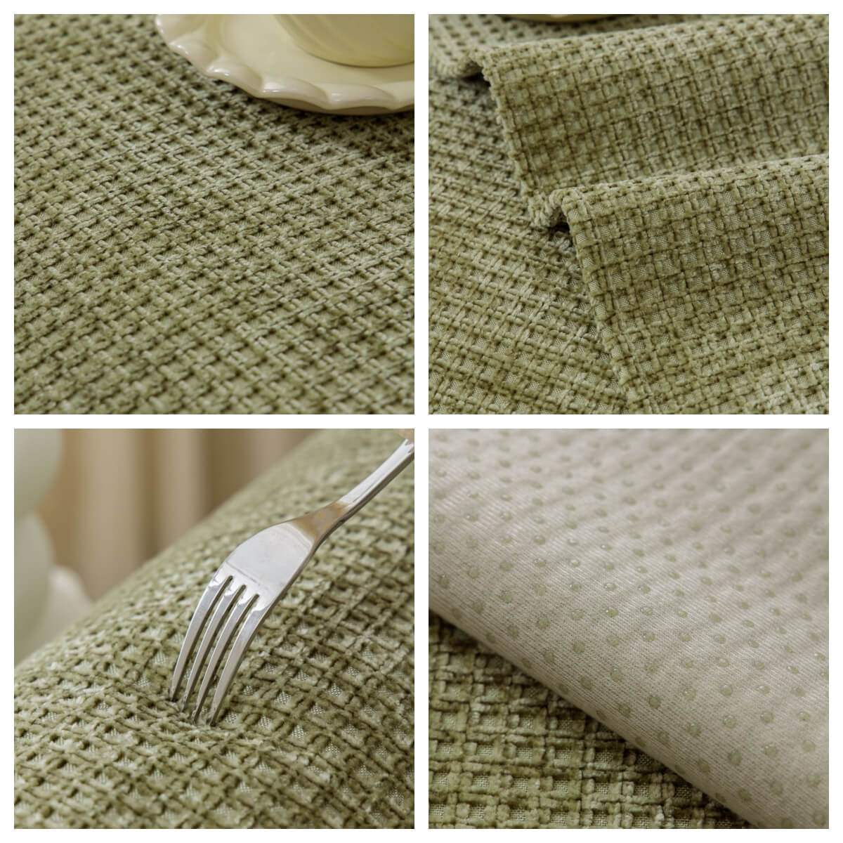 Four-Season Chenille Couch Cover – Non-Slip, Solid Color, L-Shaped Fit