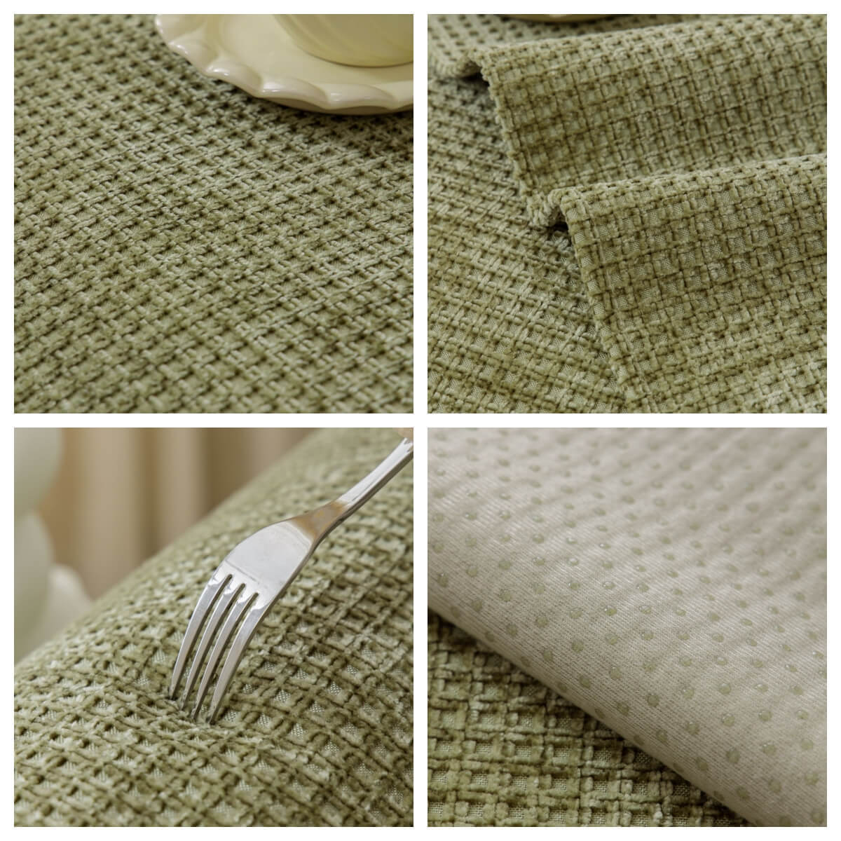 Four-Season Chenille Couch Cover – Non-Slip, Solid Color, L-Shaped Fit