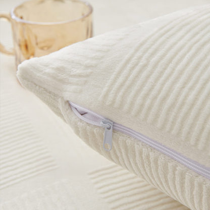 Classic Striped Square Plush Couch Cover