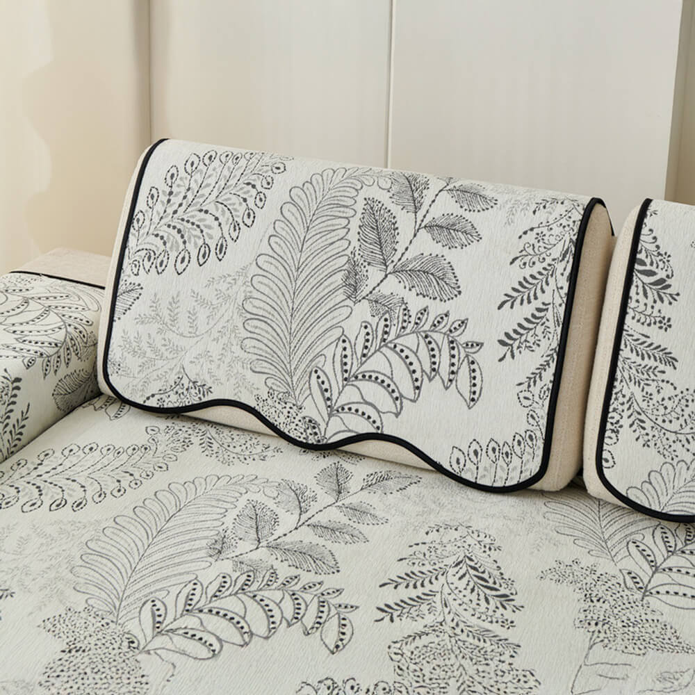 Emerald Wilderness Chenille Fabric Sofa Decoration Scratch-resistant Couch Cover