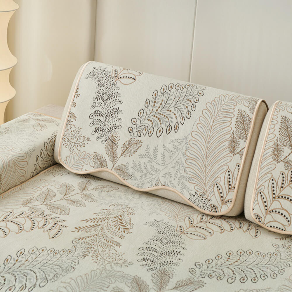 Emerald Wilderness Chenille Fabric Sofa Decoration Scratch-resistant Couch Cover