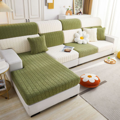 Wheat Leaf Texture All-Season Universal Elastic Full Protection Magic Couch Cover