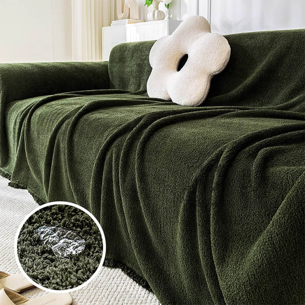 Soft Plush Water-resistant Multi-Purpose Furniture Protection Couch Cover