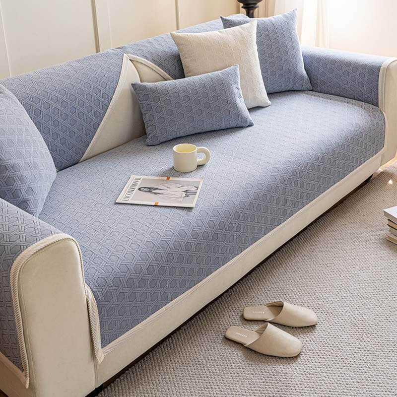 Jacquard Chenille Fabric Waterproof & Oil-proof Couch Cover