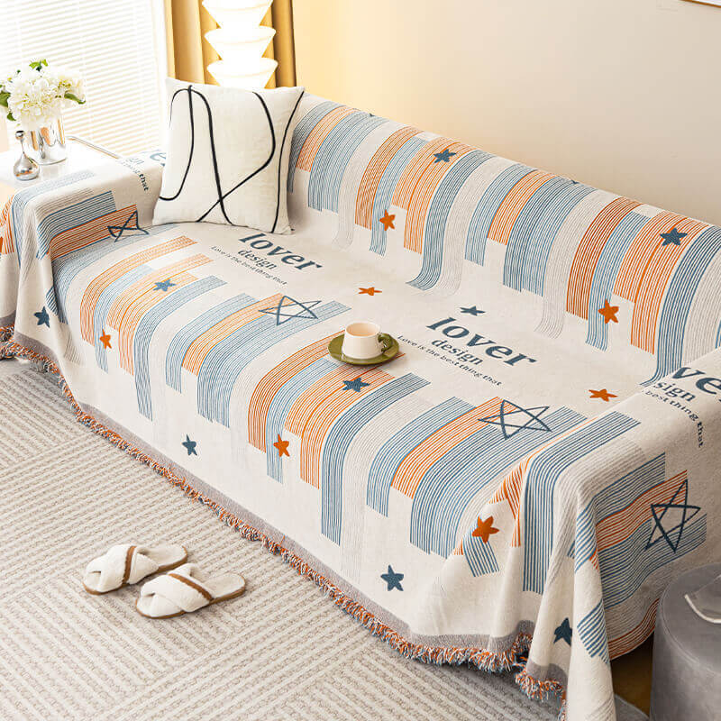 ins style chenille sofa cover towel sofa blanket full package universa