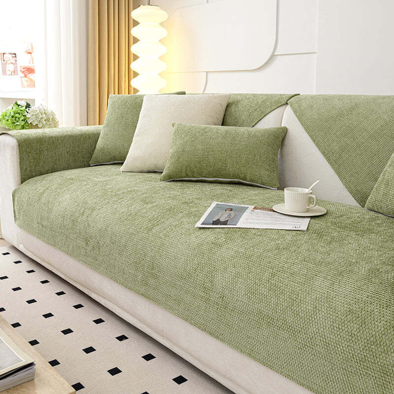 2024 chenille sofa cushion four-season models, suitable for L-shaped s