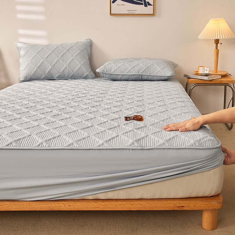 New cotton thickened bed sheet non-slip mattress protector cotton anti