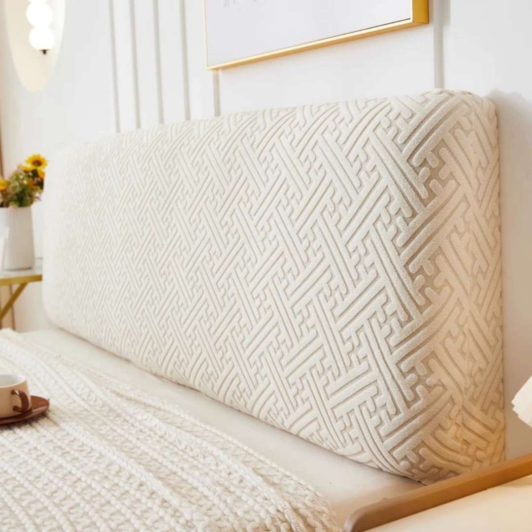 All Inclusive Bed Headboard Cover Dustproof Protector for Wood or Soft Backrest