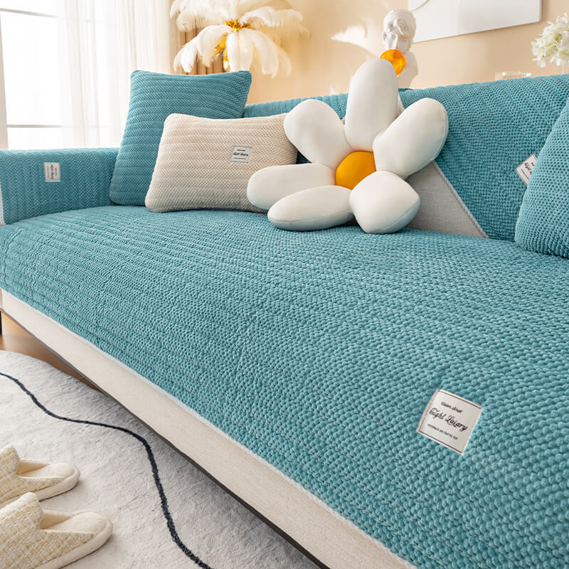 Corduroy sofa cushions for all seasons, suitable for L-shaped sofa, cu