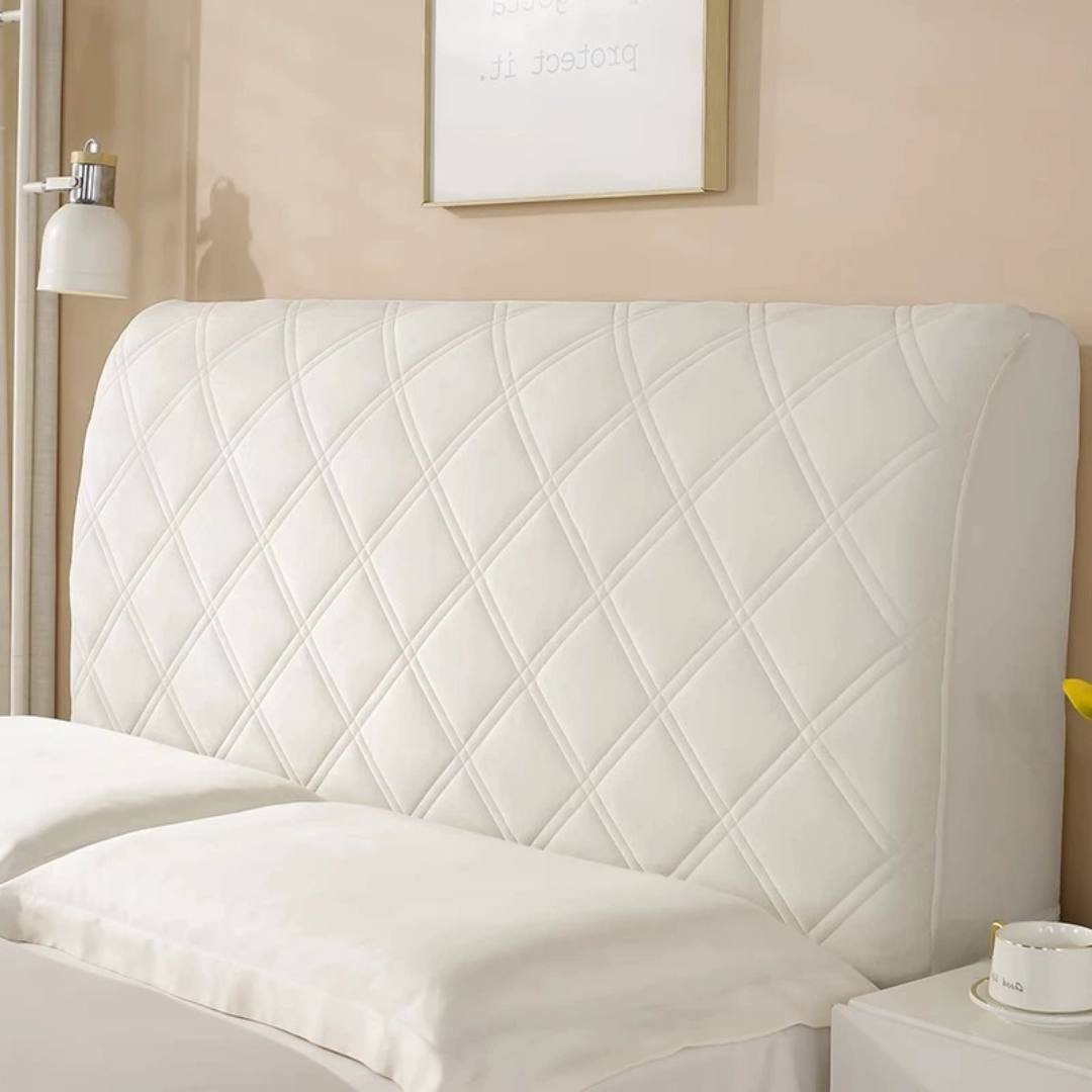 Thick Quilted Bed Headboard Cover Dustproof All Inclusive for Wood or Soft Beds