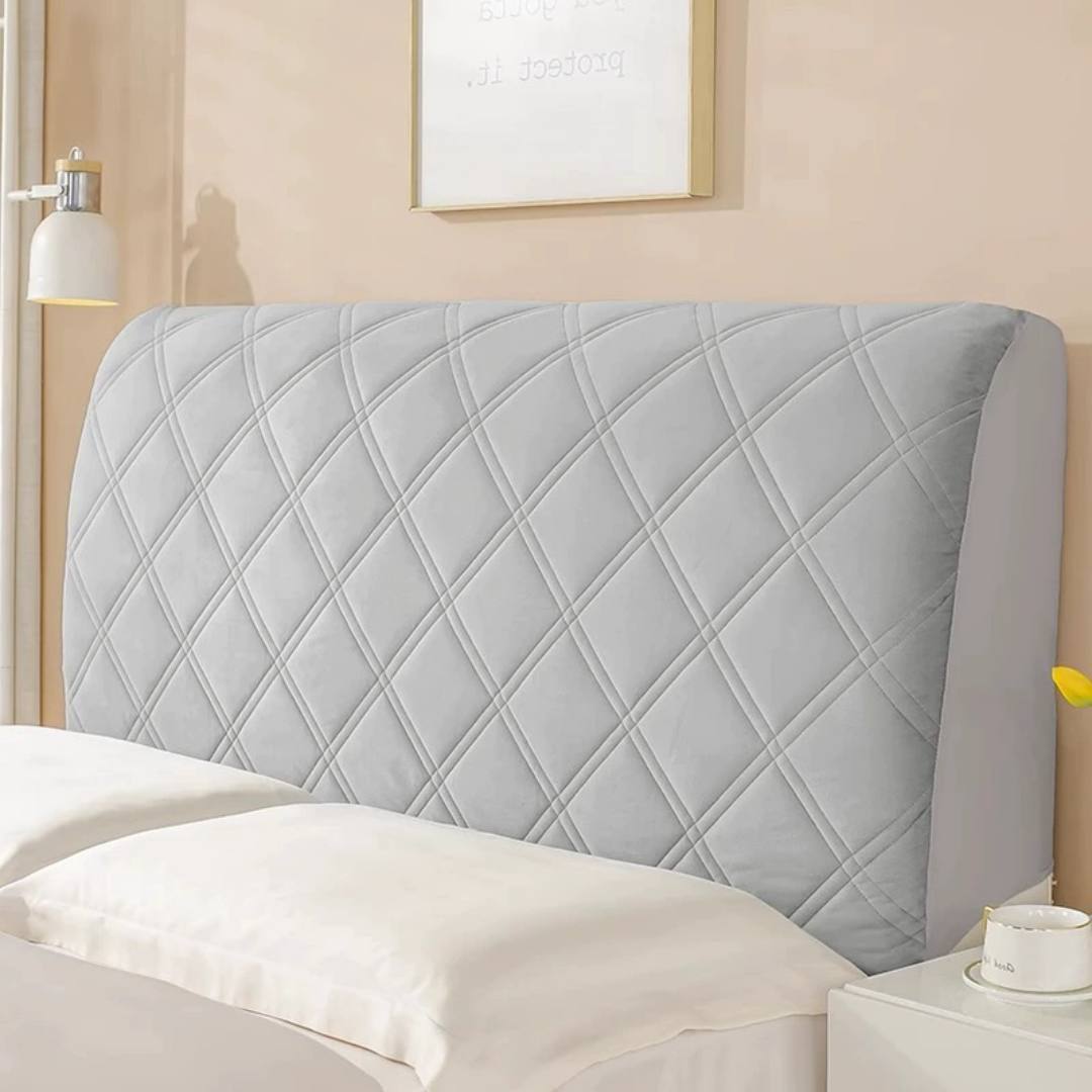 Thick Quilted Bed Headboard Cover Dustproof All Inclusive for Wood or Soft Beds