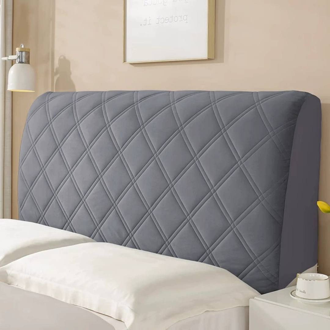 Thick Quilted Bed Headboard Cover Dustproof All Inclusive for Wood or Soft Beds