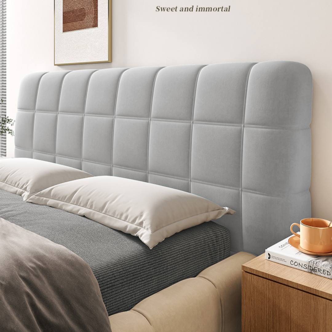 Thick Quilted Bed Headboard Cover All Inclusive Dustproof for Wood or Soft Back