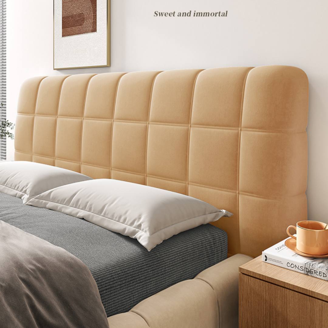 Thick Quilted Bed Headboard Cover All Inclusive Dustproof for Wood or Soft Back
