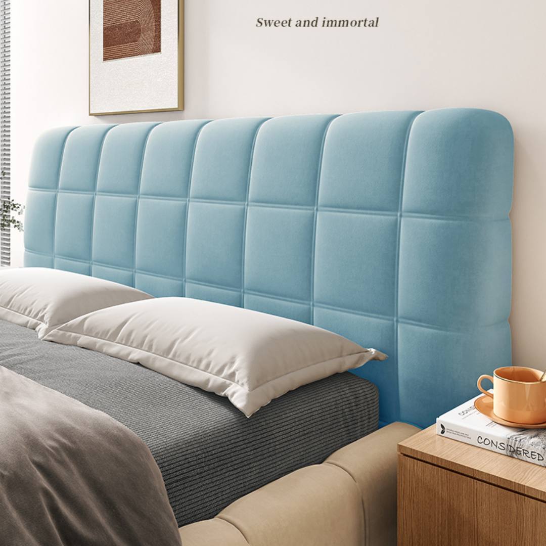 Thick Quilted Bed Headboard Cover All Inclusive Dustproof for Wood or 