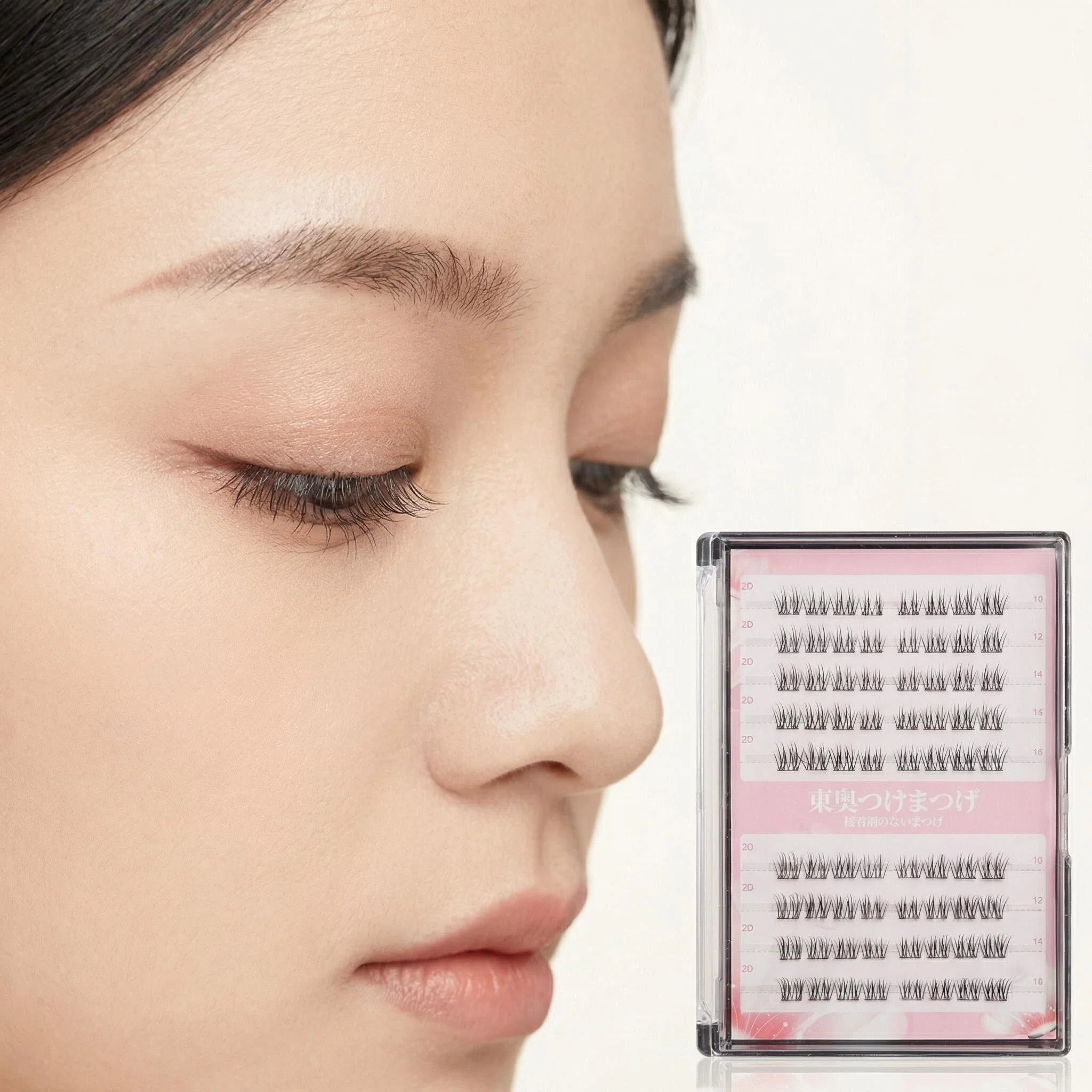 Self-Adhesive False Eyelashes – DIY Cluster Lashes, Multiple Lengths, Naturally Clear & Lightweight, No Glue Needed