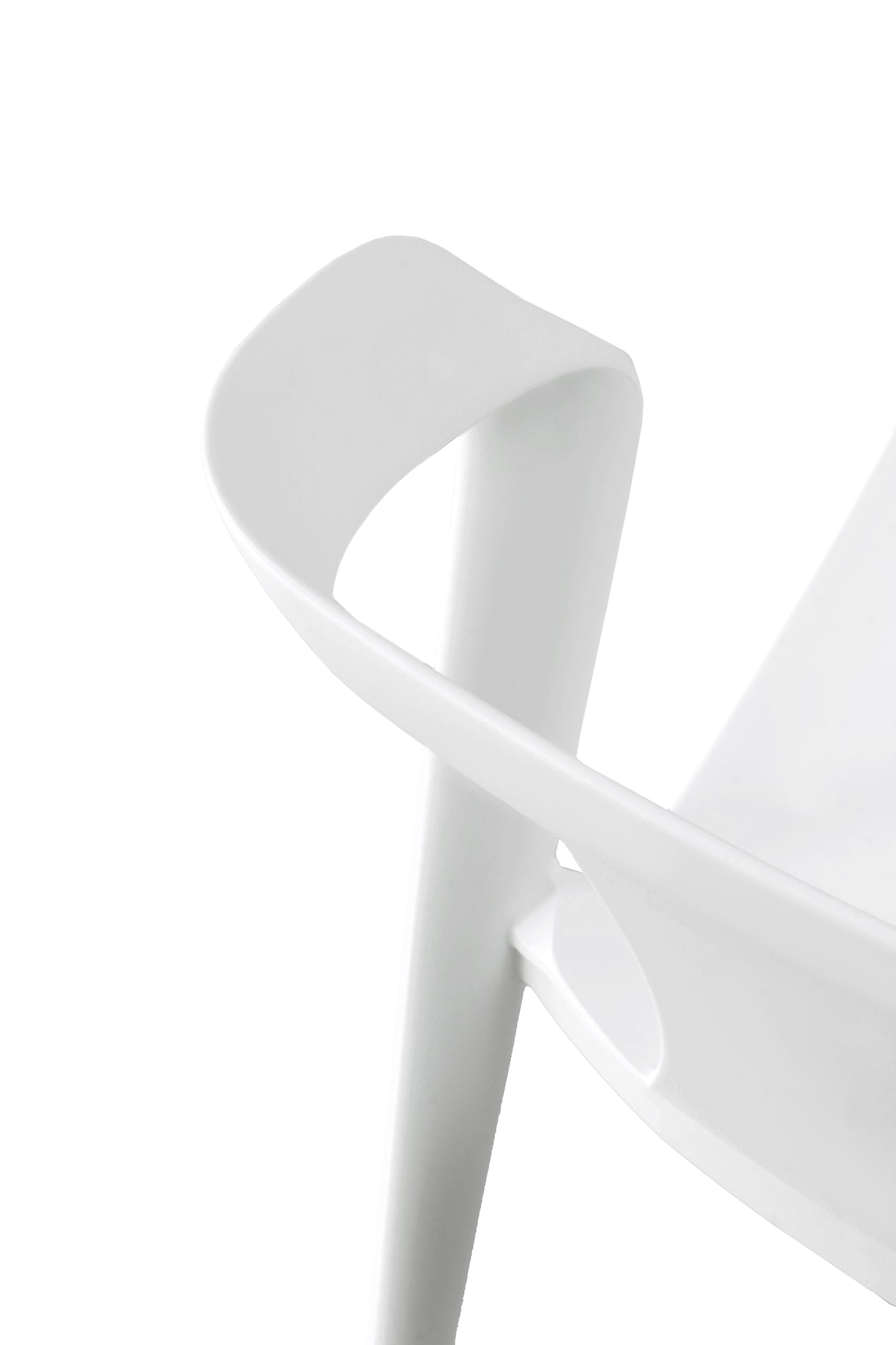 White Comfortable Plastic Chair - Ergonomic, Durable & Stylish Seating