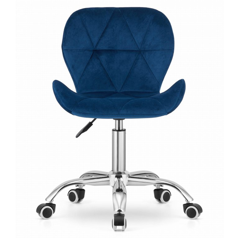 Deep Blue Velvet Office Desk Chair-PP Chair