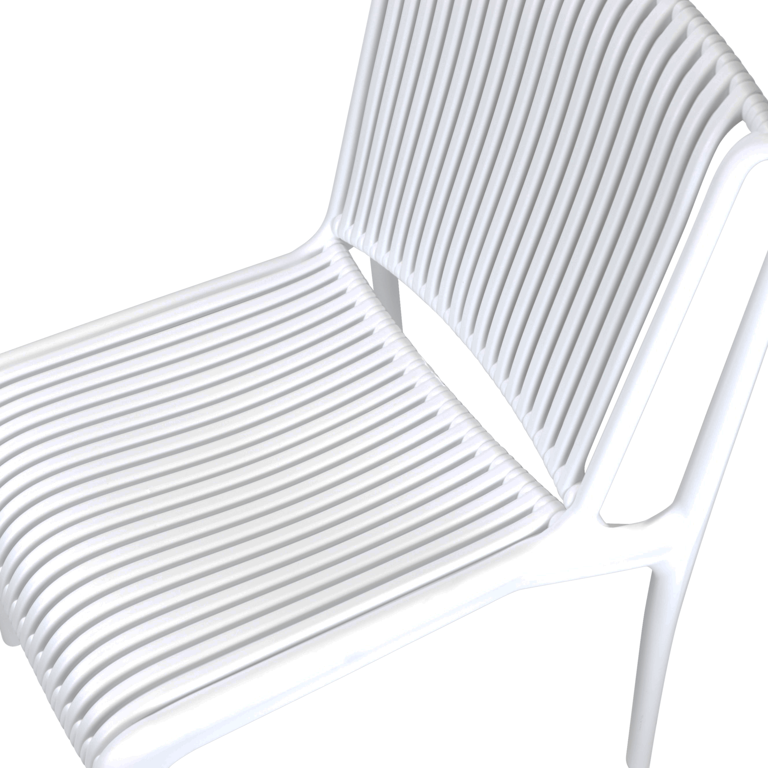Polypropylene Chair In White-PP Chair