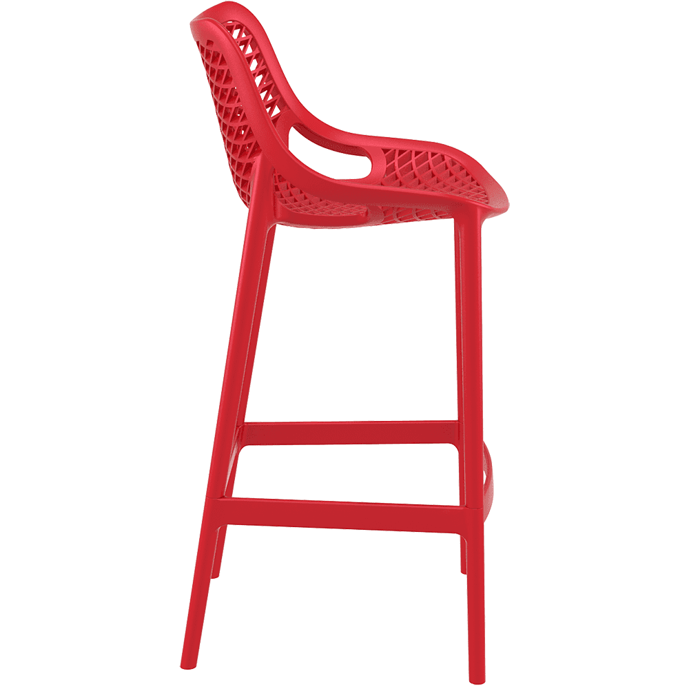 Air Bar Stool Chair Red PP Counter Height-PP Chair