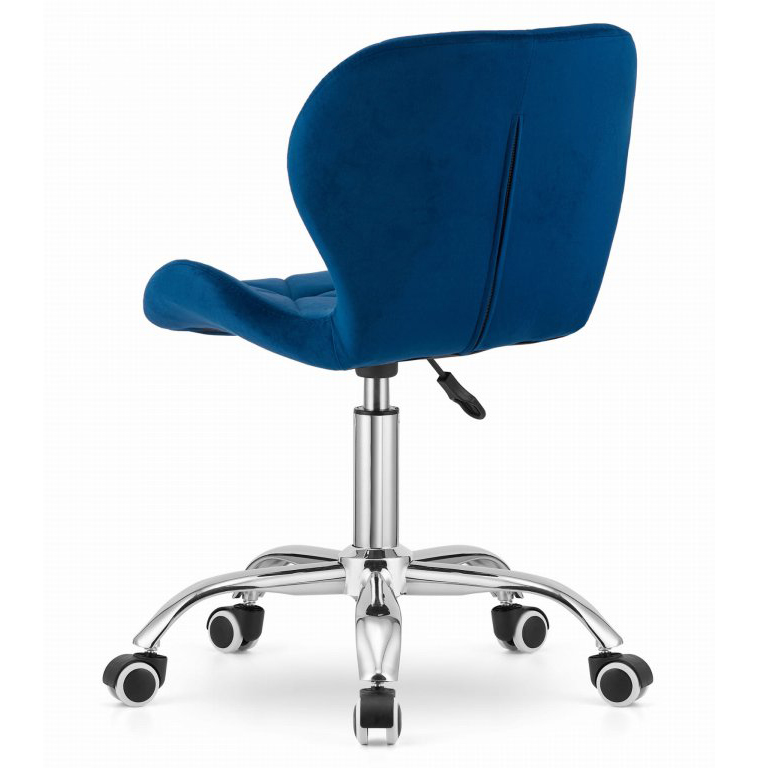 Deep Blue Velvet Office Desk Chair-PP Chair