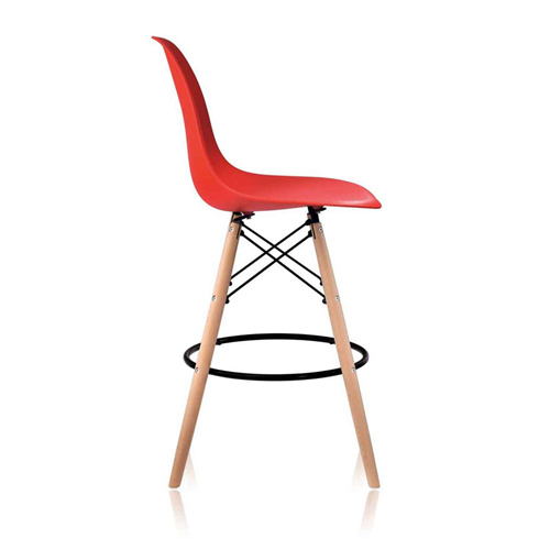 DSW Style Eames Bar Stool Red-PP Chair