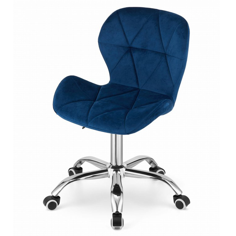 Deep Blue Velvet Office Desk Chair-PP Chair