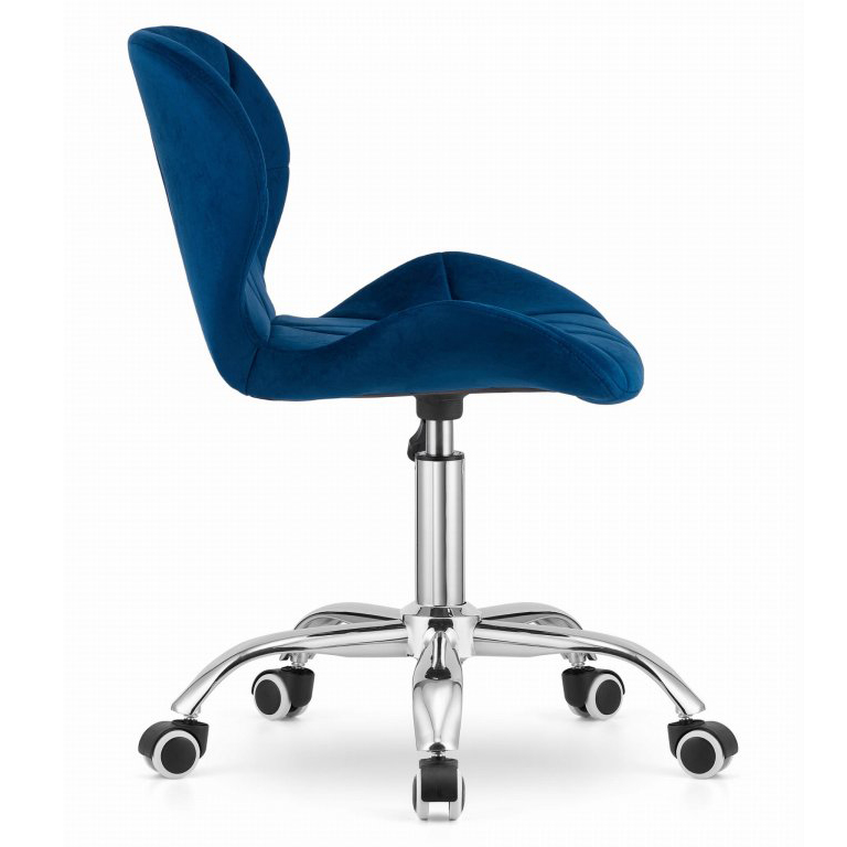 Deep Blue Velvet Office Desk Chair-PP Chair
