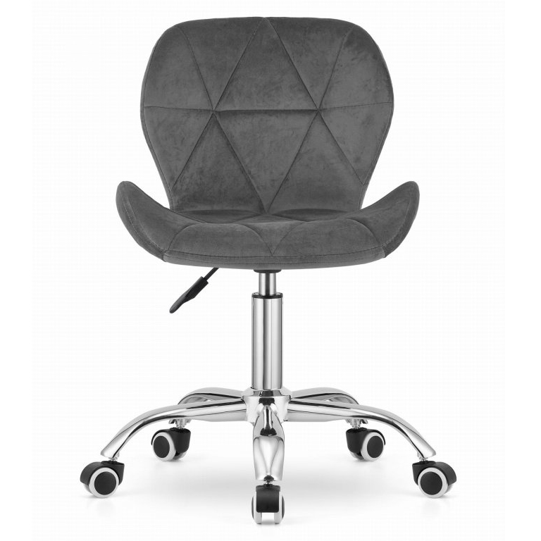 Dark Grey Velvet Office Desk Chair-PP Chair