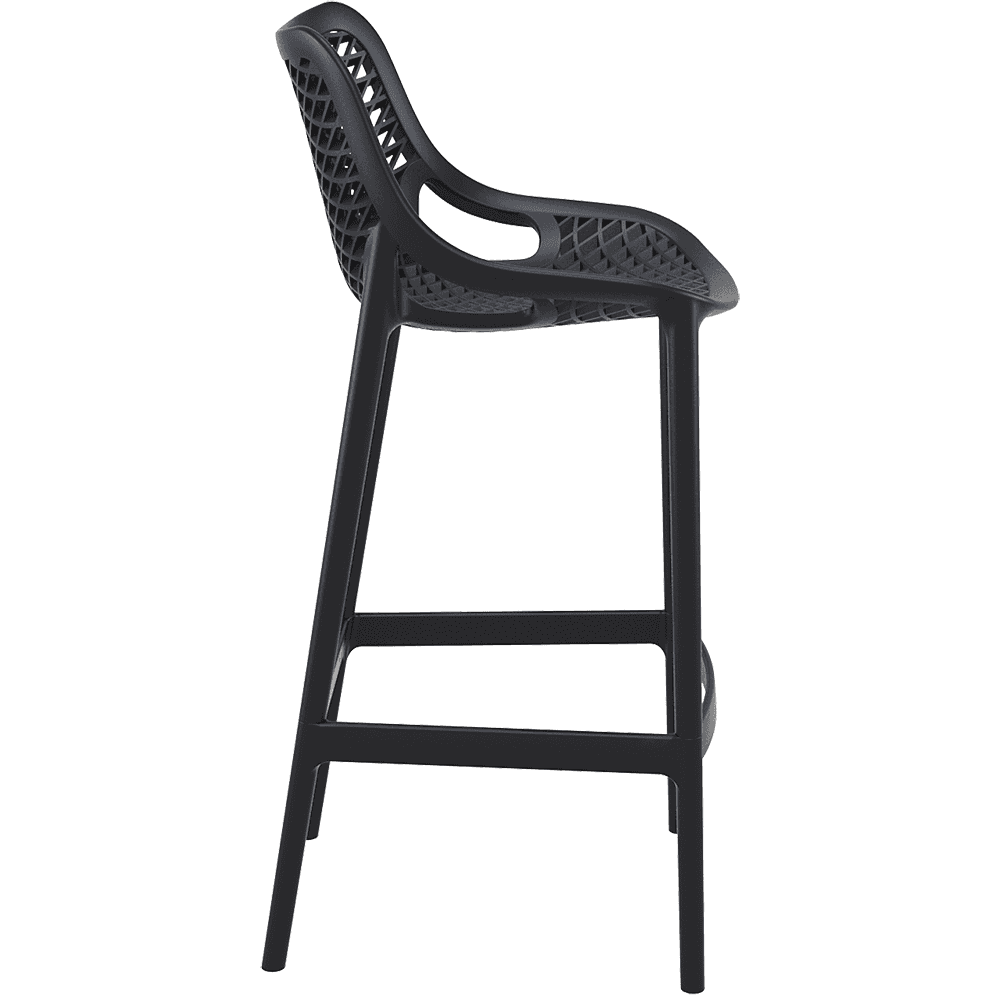 Air Bar Stool Chair Black PP Counter Height-PP Chair