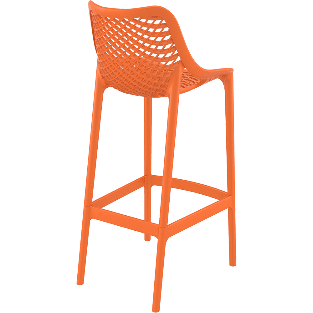 Air Bar Stool Chair Orange PP Counter Height-PP Chair