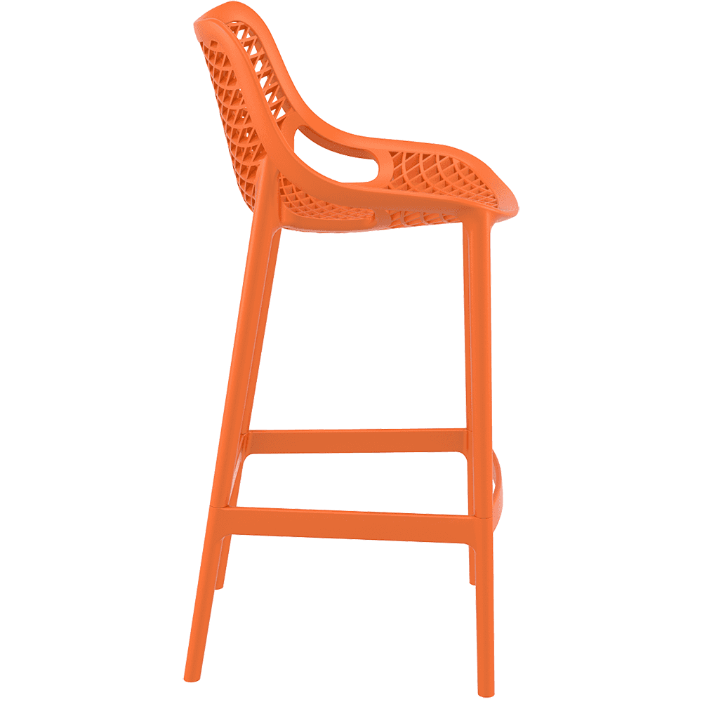 Air Bar Stool Chair Orange PP Counter Height-PP Chair