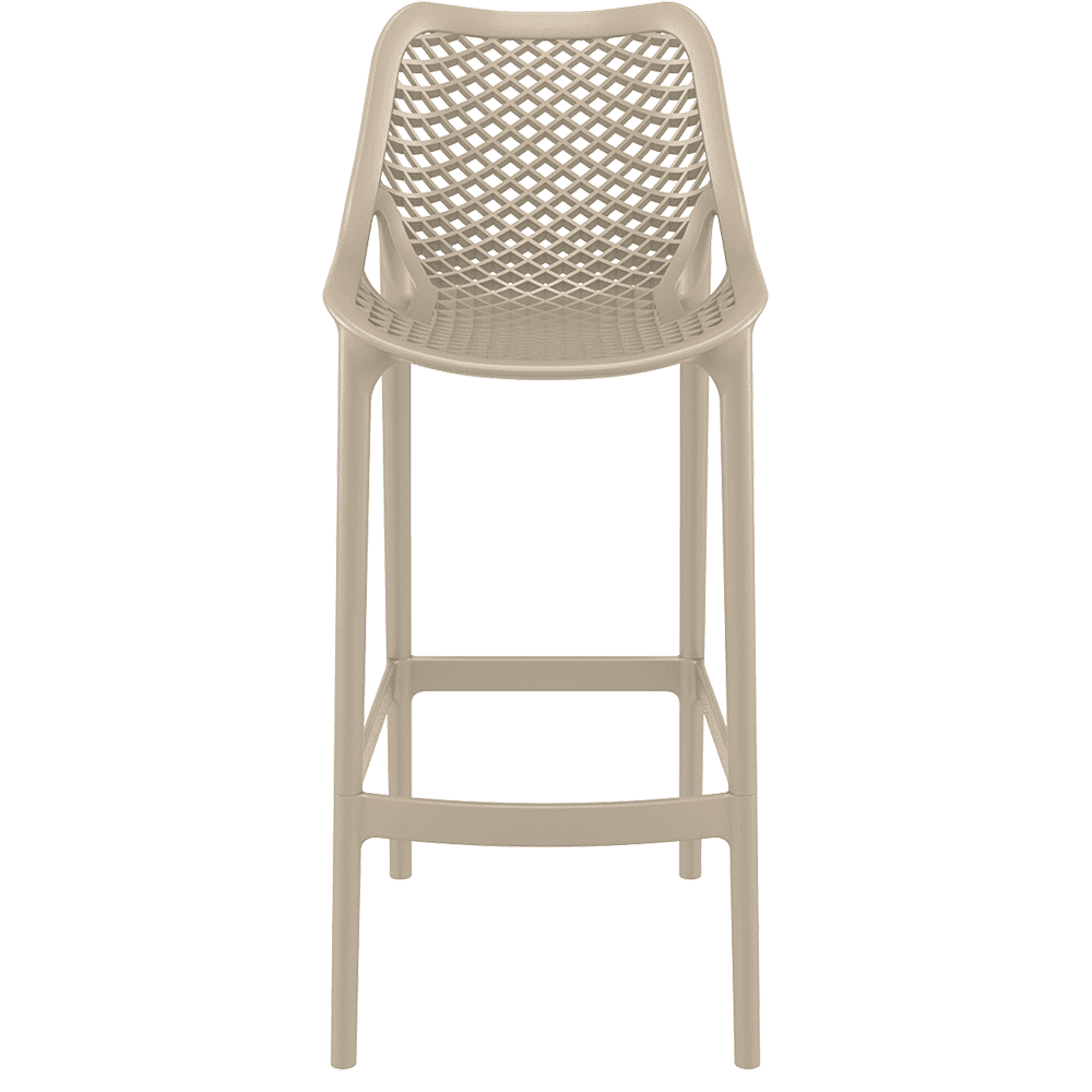 Air Bar Stool Chair Taupe PP Counter Height-PP Chair