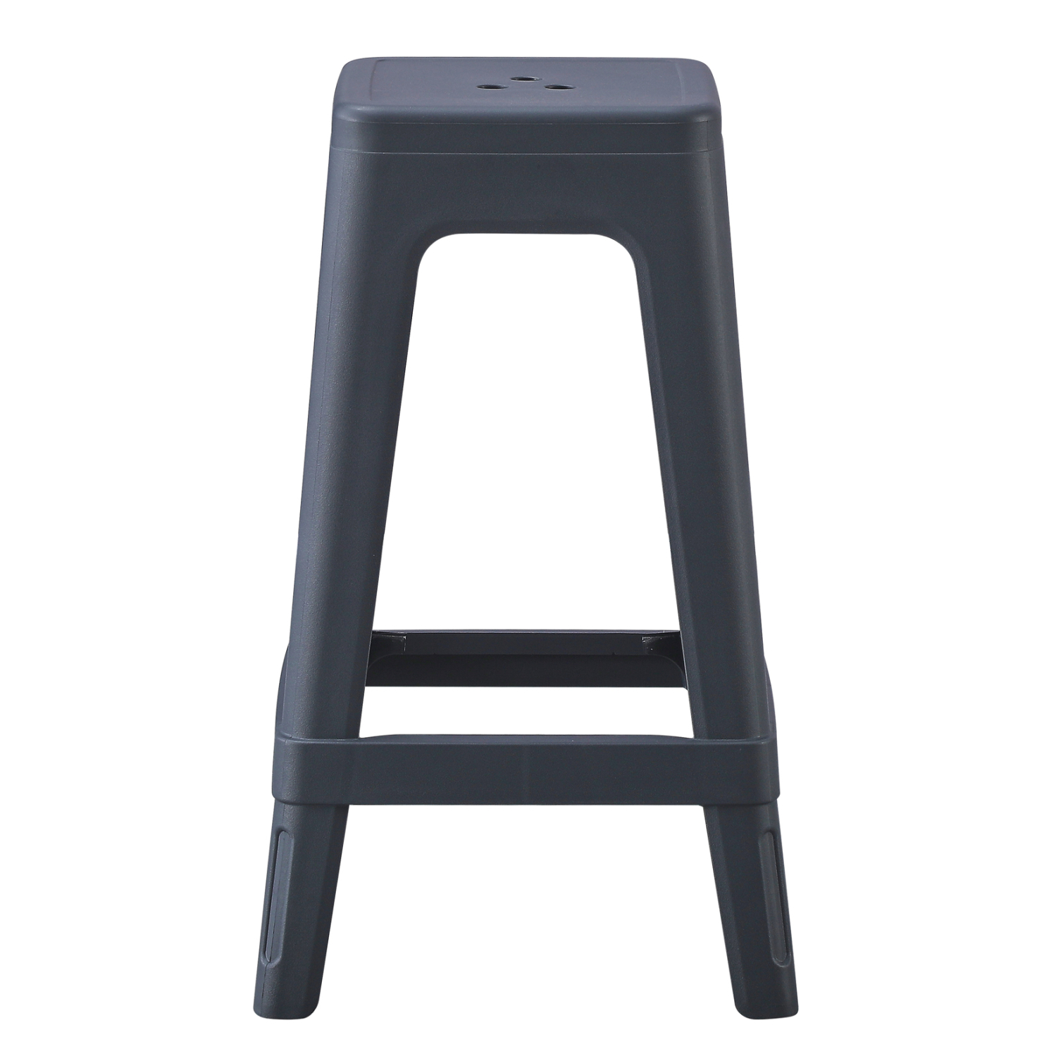 Polypropylene Bar Stool Dark Gray-PP Chair