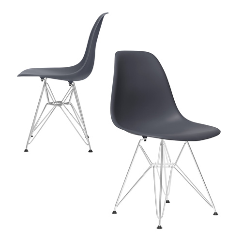 Eames DSR Chair Dark Grey-PP Chair
